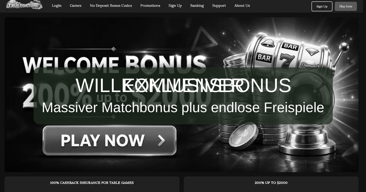 True Fortune Casino - Offizielle Seite